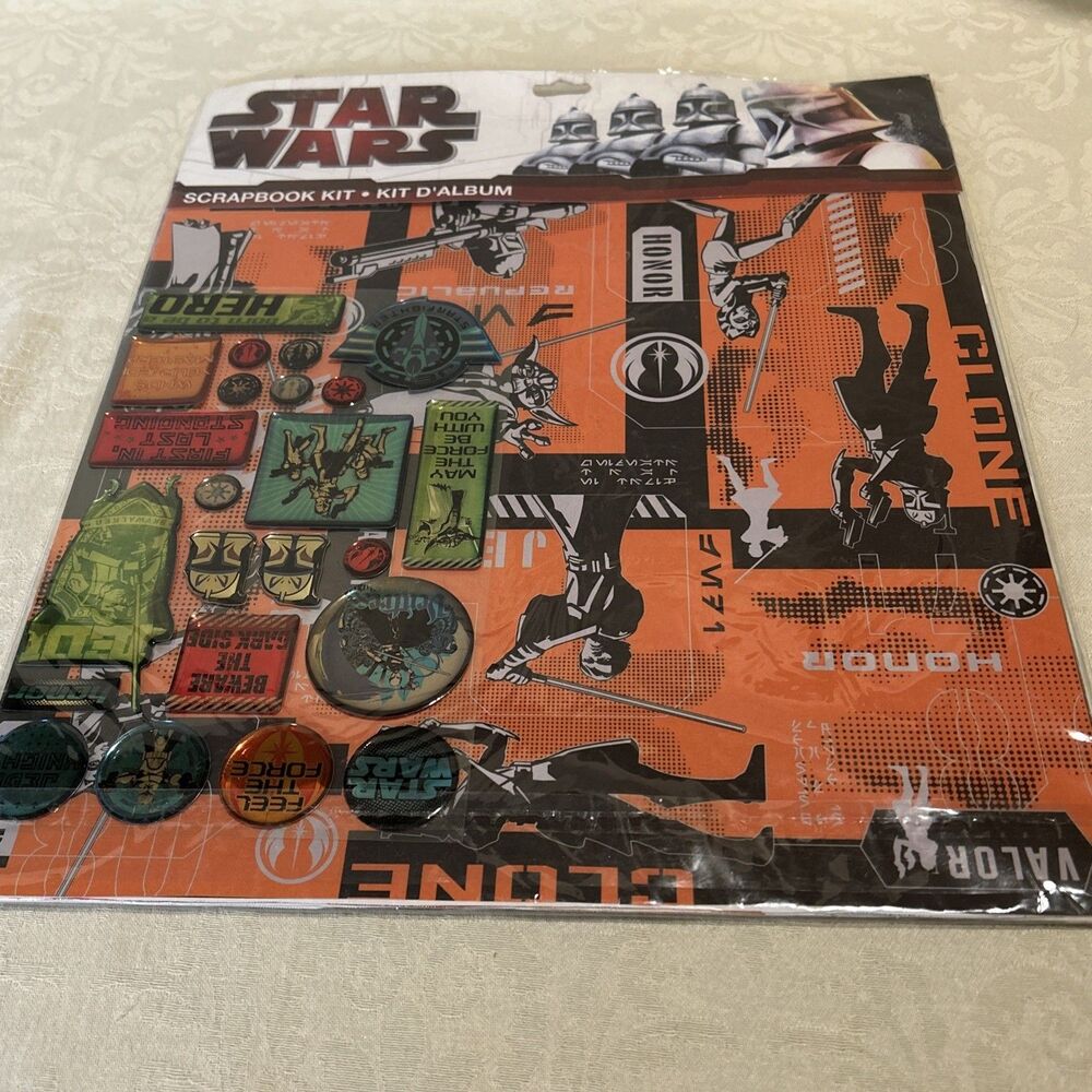 Vintage Star Wars Clone Wars Scrapbook Kit Creative Imaginations 12x12 Sealed